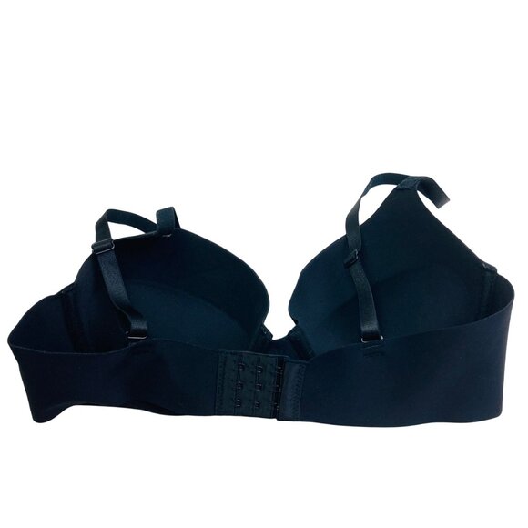 Laura Ashley Black Smooth Underwire Padded Push Up Bra 34C - Picture 3 of 4